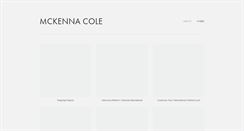 Desktop Screenshot of mckennacole.com