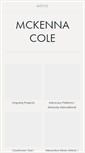 Mobile Screenshot of mckennacole.com